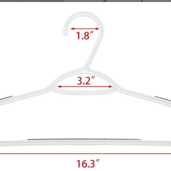 15-pack bendable plastic, lightweight hangers with non-slip grips - Picture 9 of 12